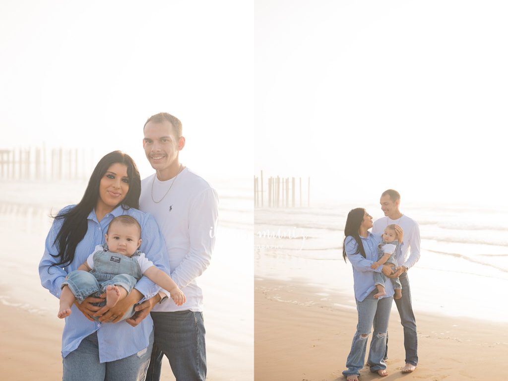 beach family photo shoot