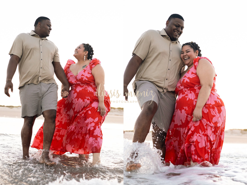 couple beach photo shoot