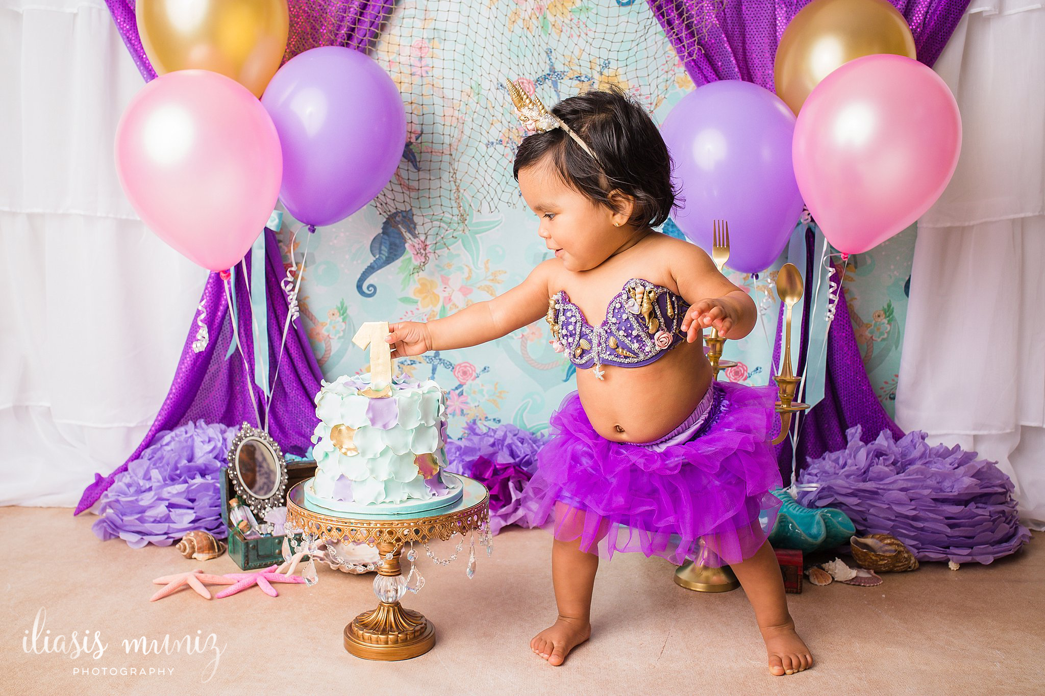 Sarina Mermaid Cake Smash