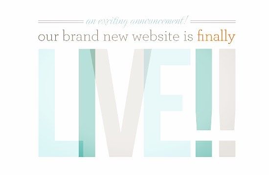 BIG NEWS! Our Website is LIVE!