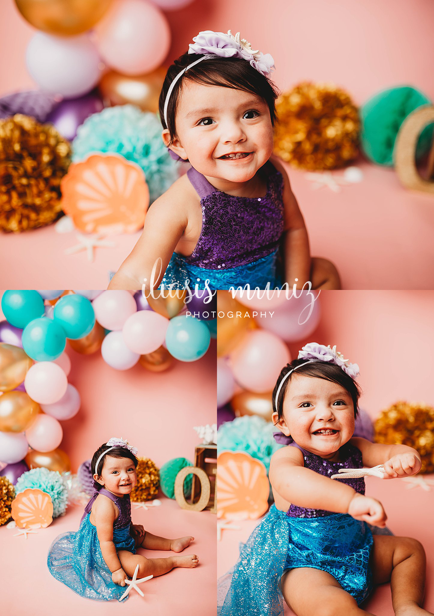 Monsi turns one | Mermaid Cake Smash