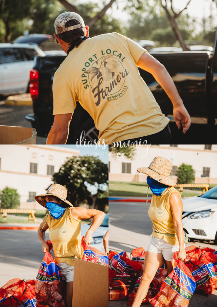 Brownsville Coalition and United Way with Food Bank Iliasis Muniz