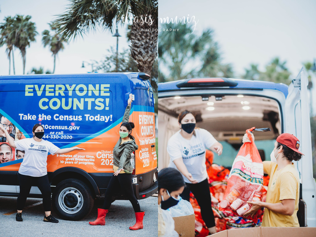 Brownsville Coalition and United Way with Food Bank Iliasis Muniz