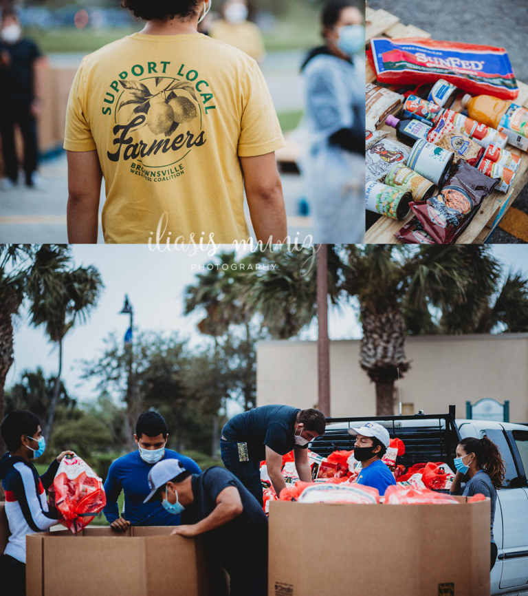 Brownsville Coalition and United Way with Food Bank Iliasis Muniz