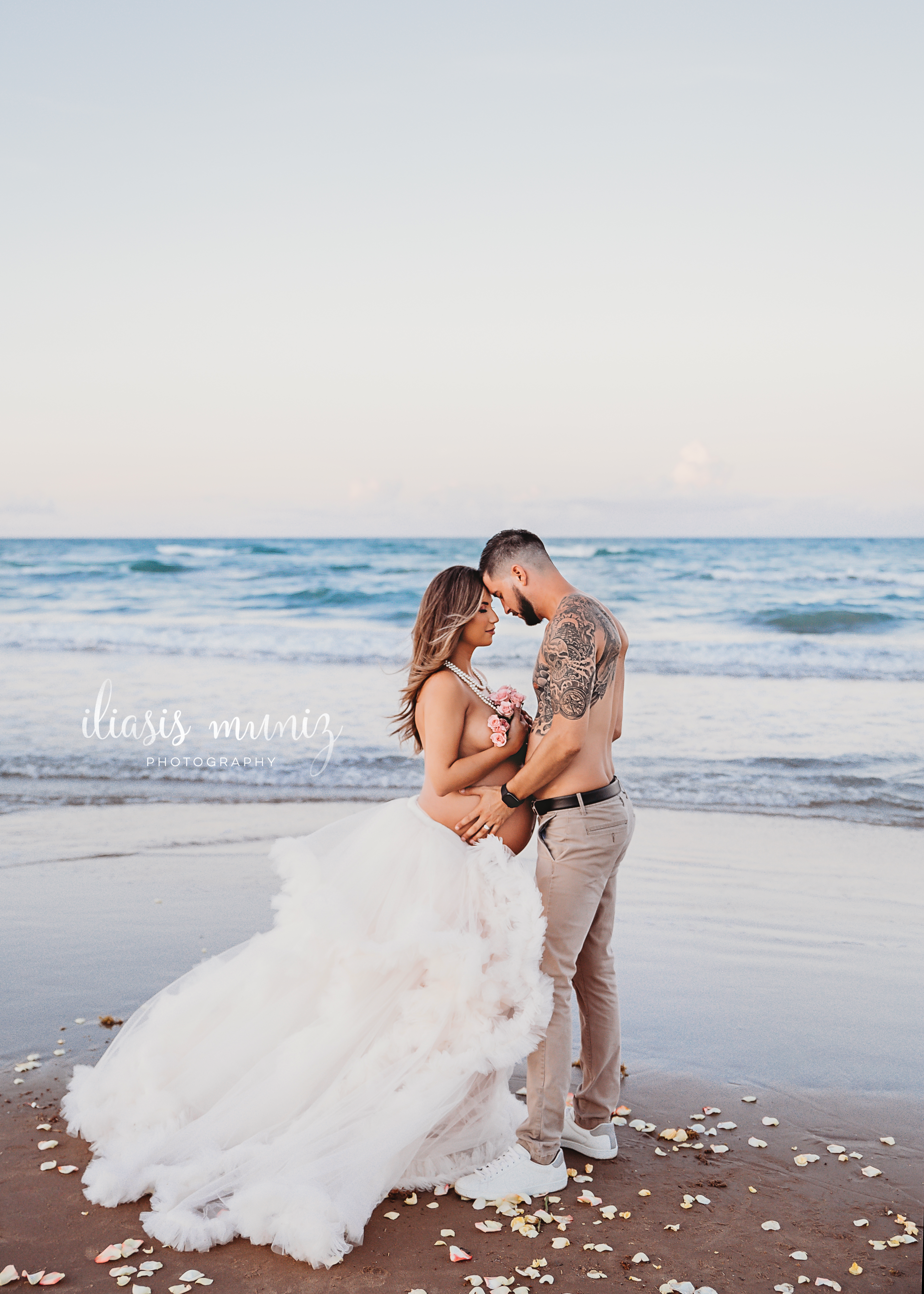 Nude Beach Maternity Session | South Padre Island, Texas