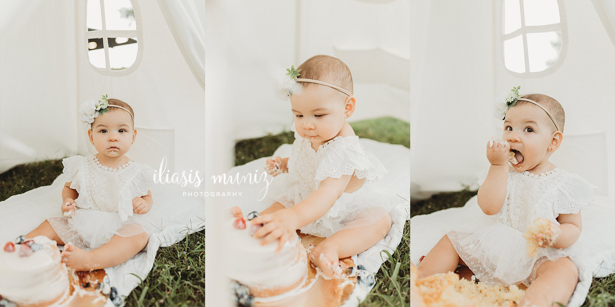 Simple Outdoor Cake Smash Session