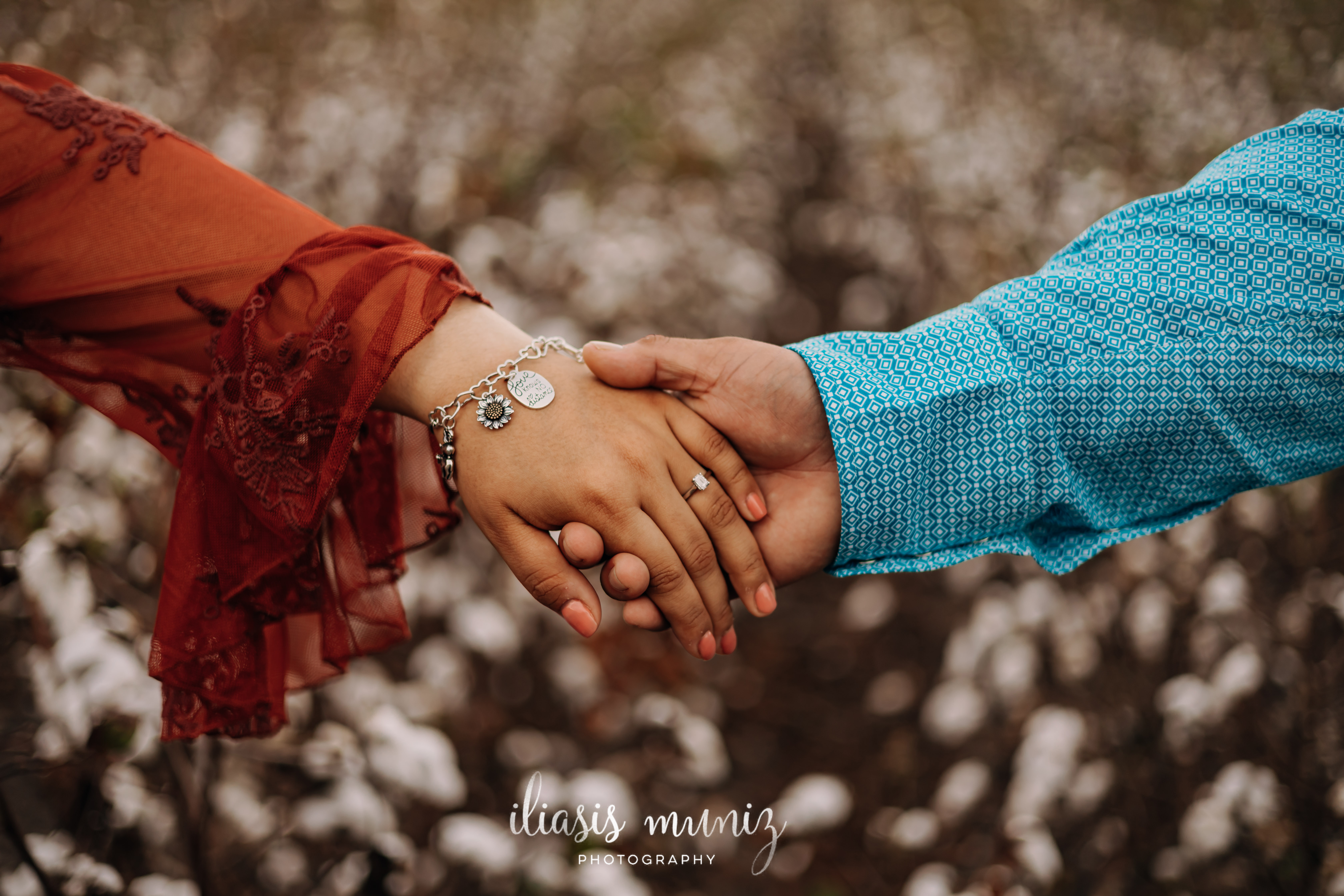 Cotton Field Engagement Photoshoot